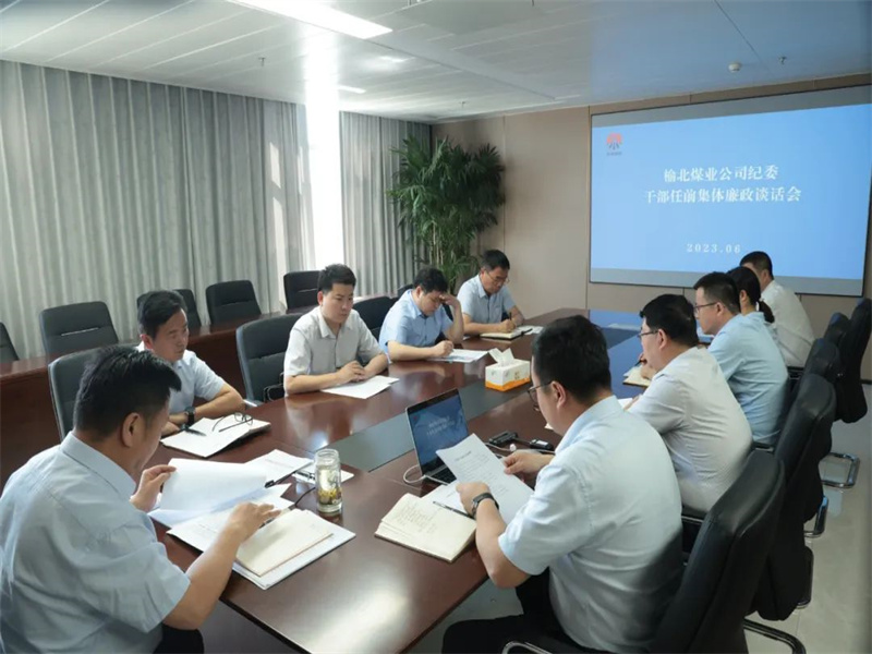 公司紀(jì)委對擬提任干部進(jìn)行任前廉政考試和集體廉政談話.jpg